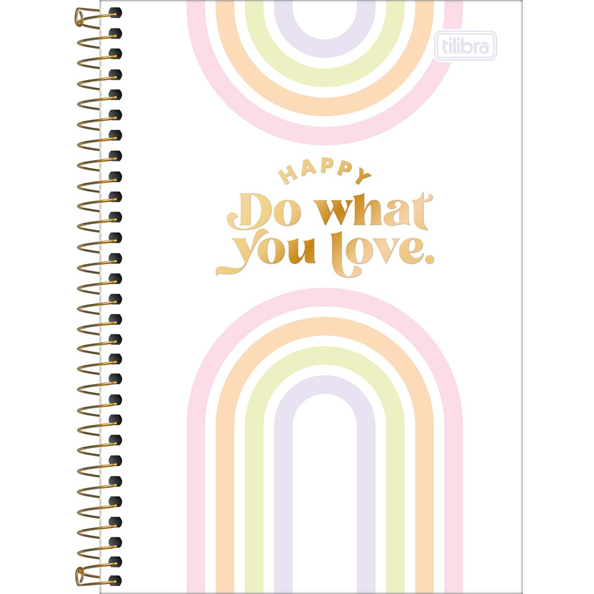Caderno Espiral Capa Dura 1/4 Happy Colors 80 Folhas - Tilibra