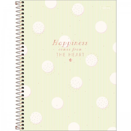 Caderno Espiral Capa Dura Universitário10 Matérias Soho 160 Folhas - Tilibra