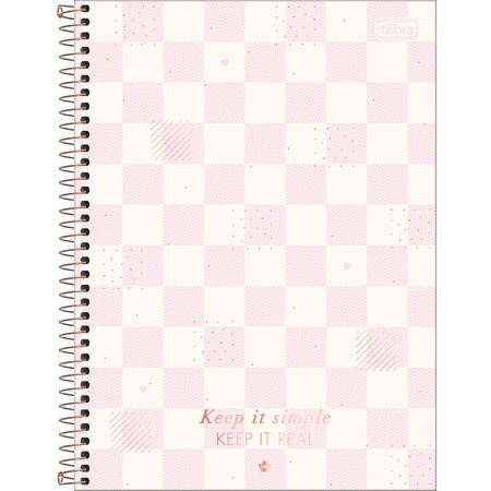 Caderno Espiral Capa Dura Colegial 1 Matéria Soho 80 Folhas - Tilibra