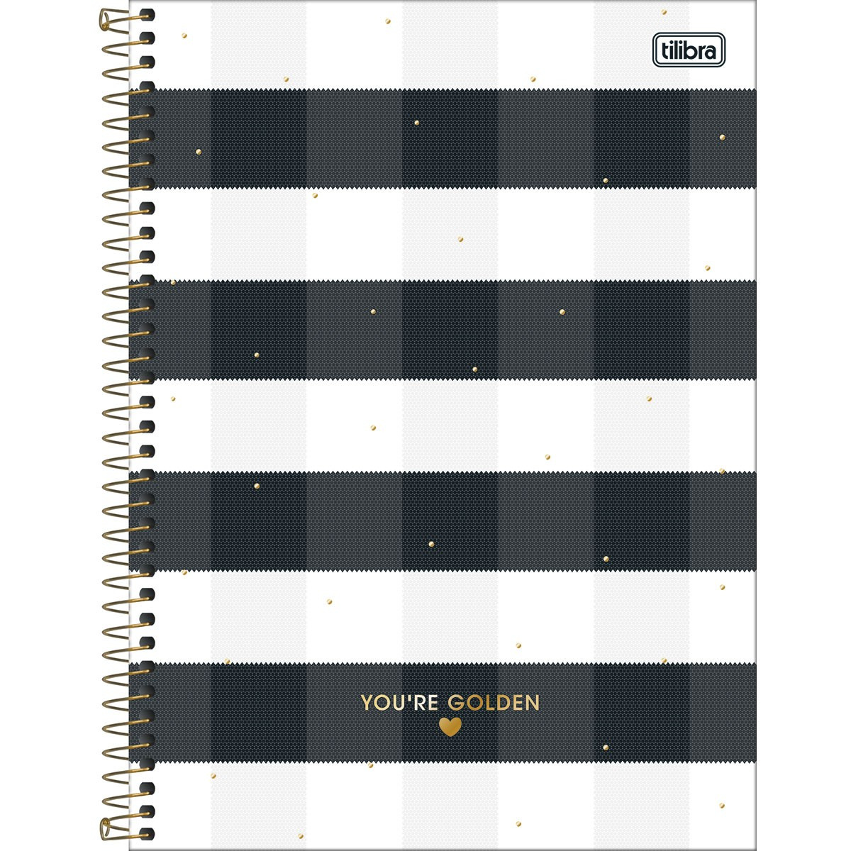 Caderno Espiral Capa Dura Colegial 1 Matéria West Village 80 Folhas - Tilibra