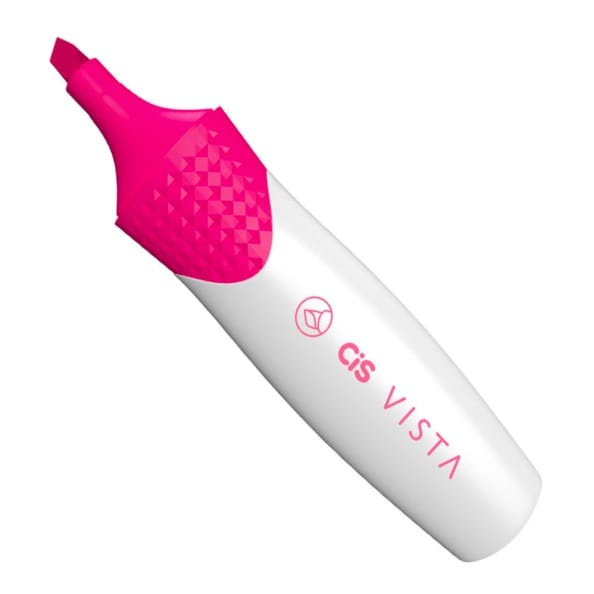 Marca Texto Cis Vista Cores Vibrantes - Rosa