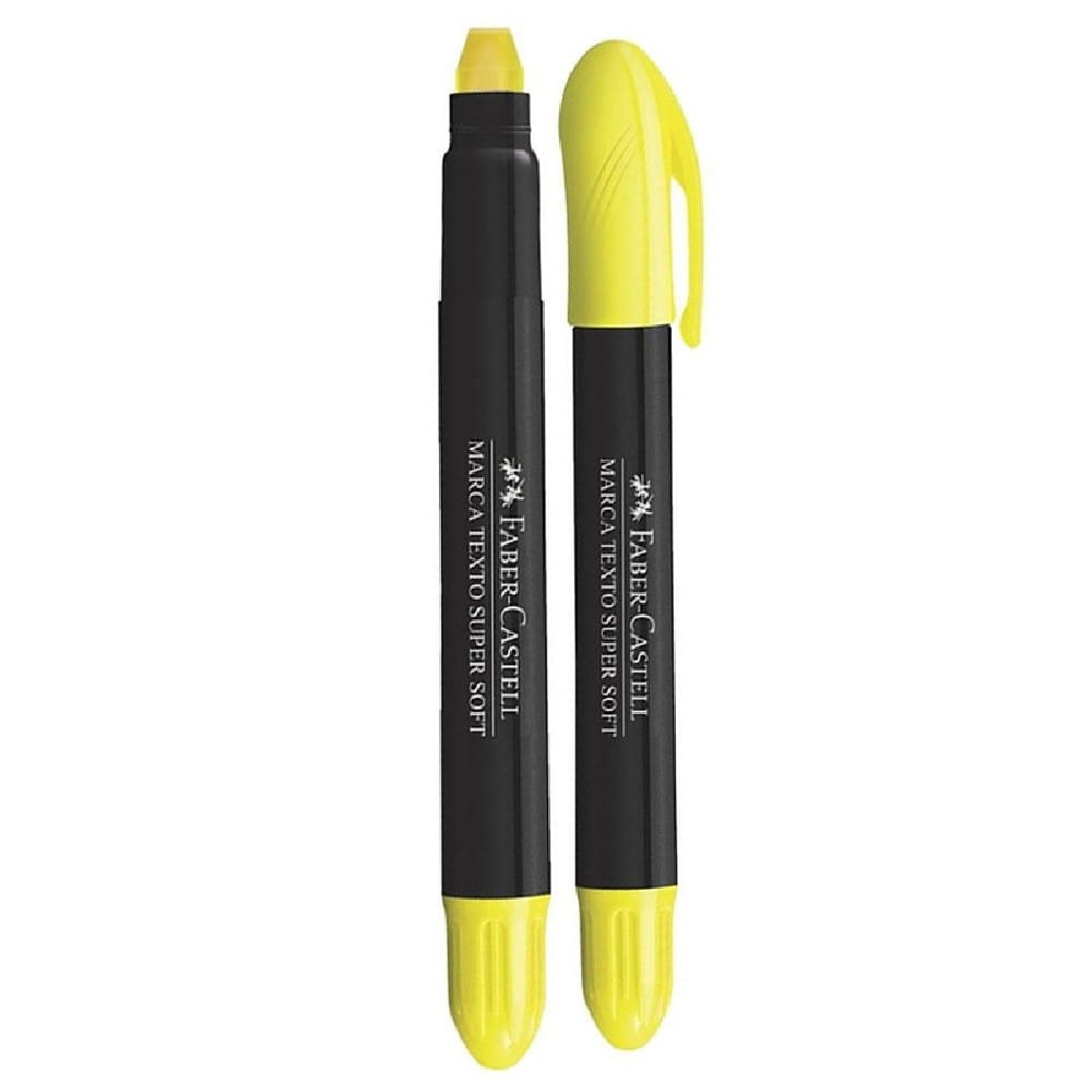 Marca Texto Super Soft Gel Faber Castell - Amarelo