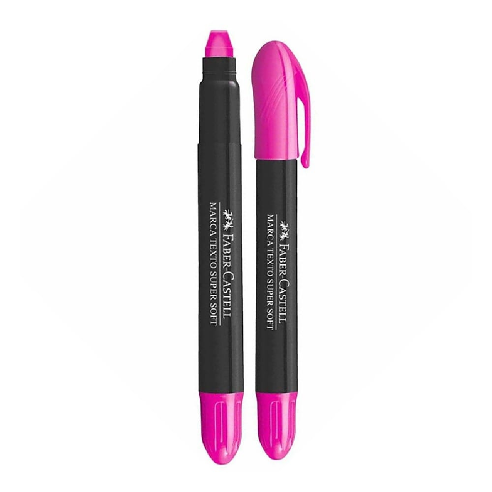 Marca Texto Super Soft Gel Faber Castell - Rosa