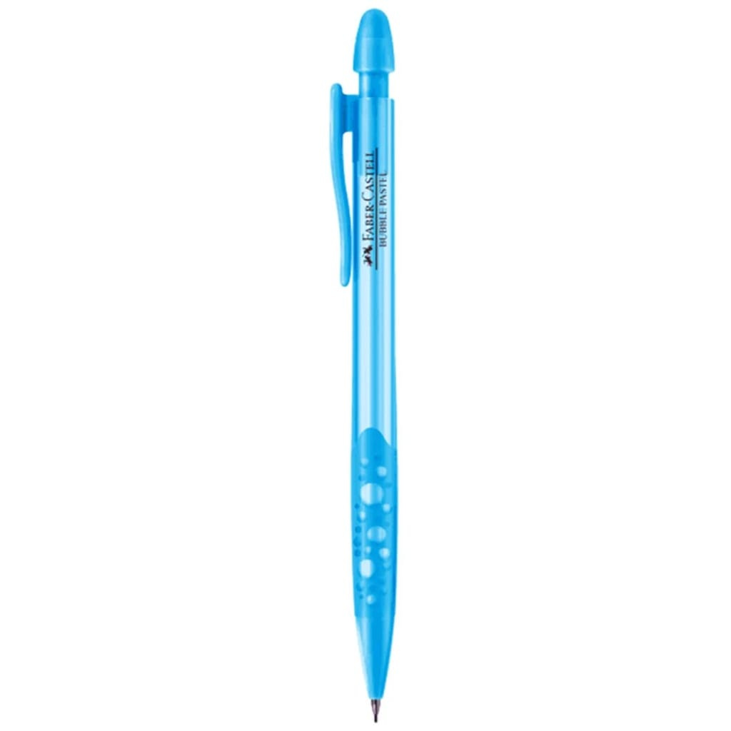 Lapiseira Bubble Pastel 0,5mm C/ Grip Emborrachado - Faber-castell - Azul