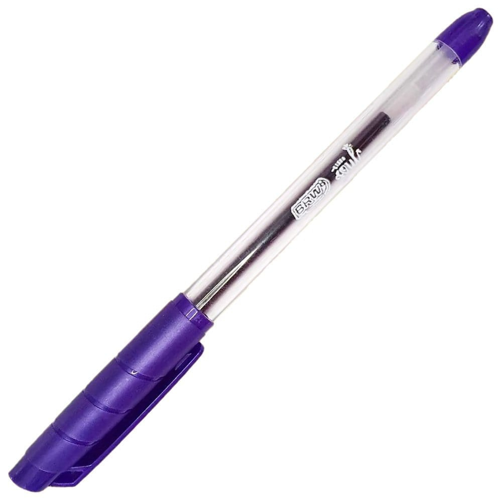 Caneta Esferográfica Em Gel Soul 1,00mm - Brw - Roxa