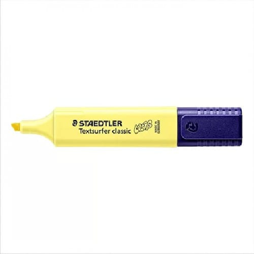 Marca Texto Staedtler Textsurfer Classic Colors - Cores Pasteis - Amarelo C100