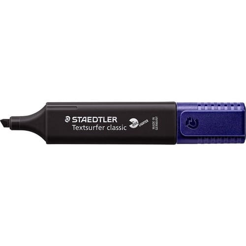 Marca Texto Staedtler Textsurfer Classic Colors - Cores Pasteis - Preto - C9