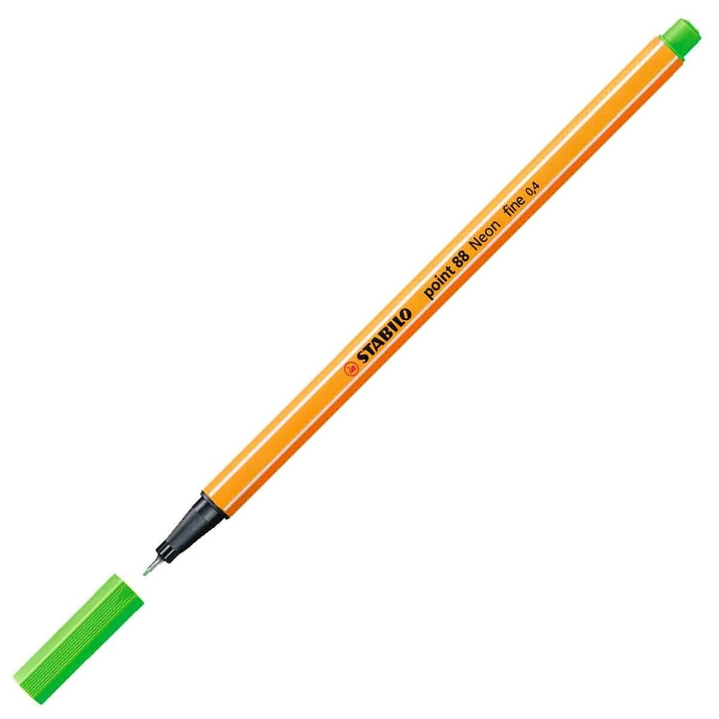 Caneta Stabilo Point 88 0,4mm Ponta Fina - Unidade - Cod 88/033 Neon