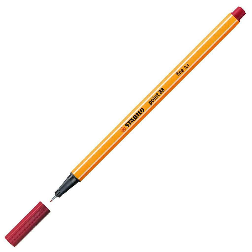 Caneta Stabilo Point 88 0,4mm Ponta Fina - Unidade - Cod 88/50 - Vermelho Escuro