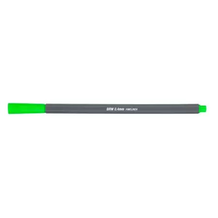 Caneta Hidrográfica Fine Liner 0.4mm - Brw Verde Neon