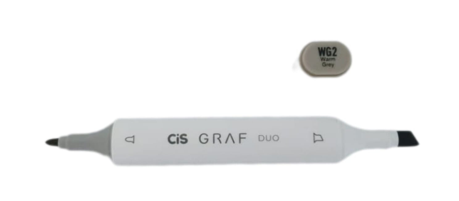 Marcador Graf Duo Cis Artístico C/ 2 Pontas - Cor Wg2