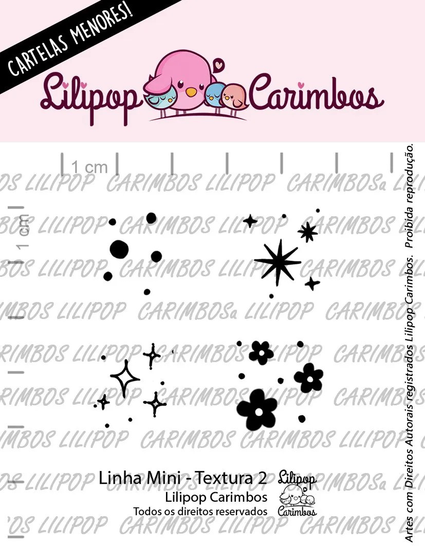 Kit Carimbos Mini Em Silicone Lilipop - Textura 2