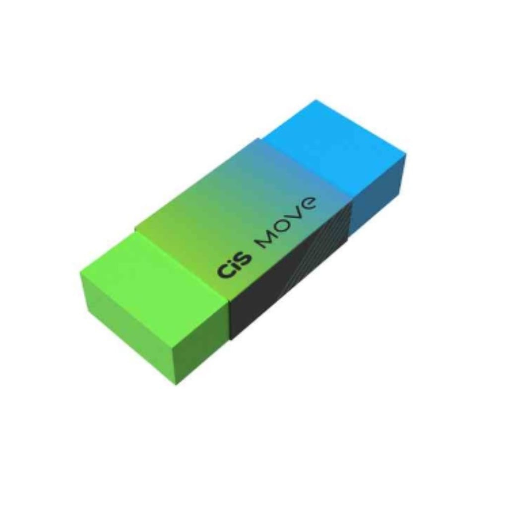 Borracha Cis Move - Verde E Azul