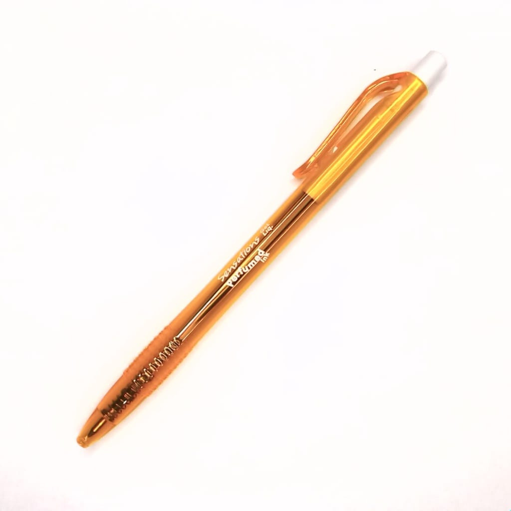 Caneta Gel Perfumada Sensations Coleção Viih Tube - Newpen - Corpo Acrilico Laranja Com Aroma De Laranja