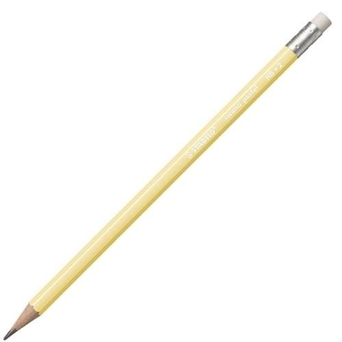 Lápis  Preto Hb Nº 2  Stabilo Swano - Tom Pastel - Amarelo