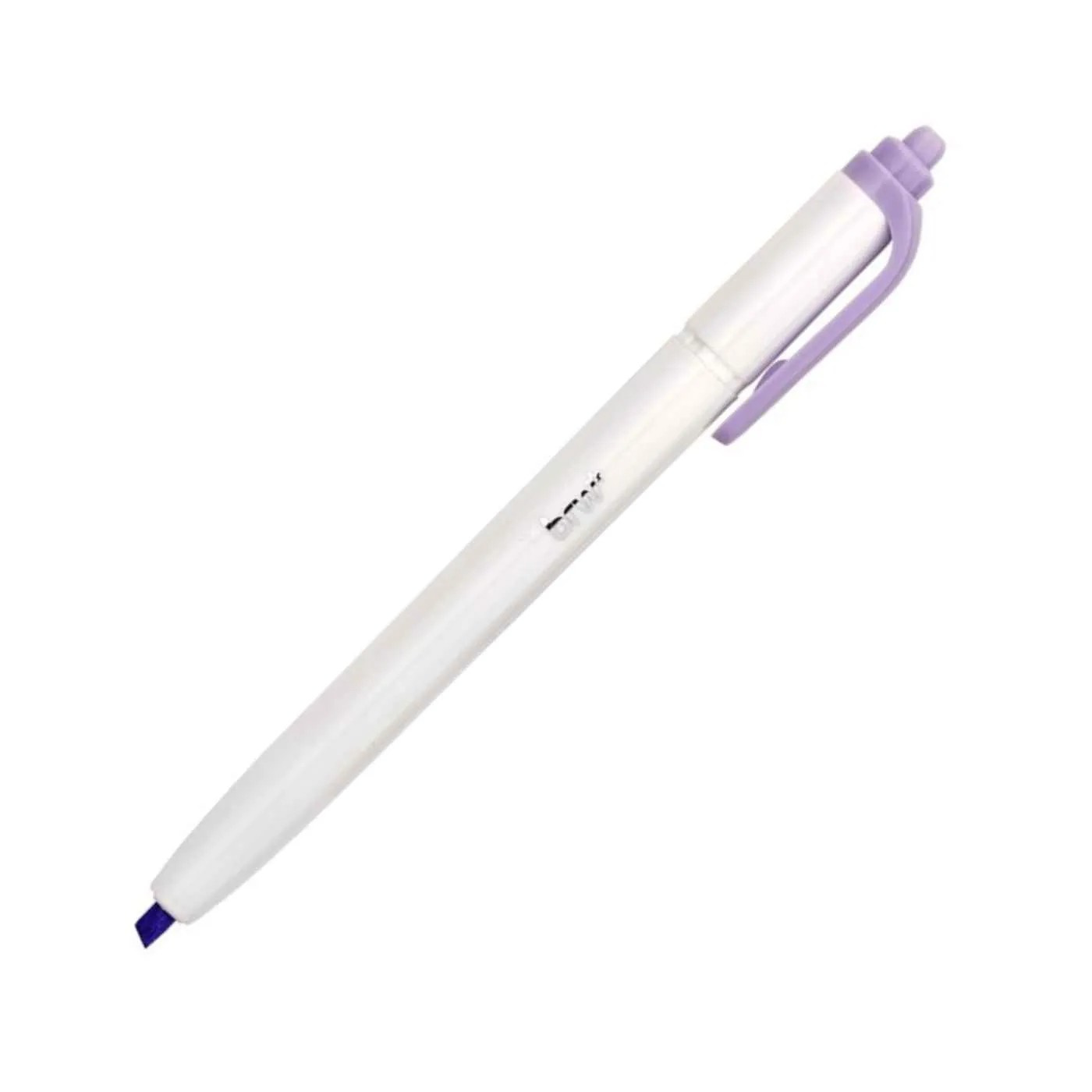 Marca Texto Retrátil Ponta Chanfrada Tom Pastel Brw - Lilás