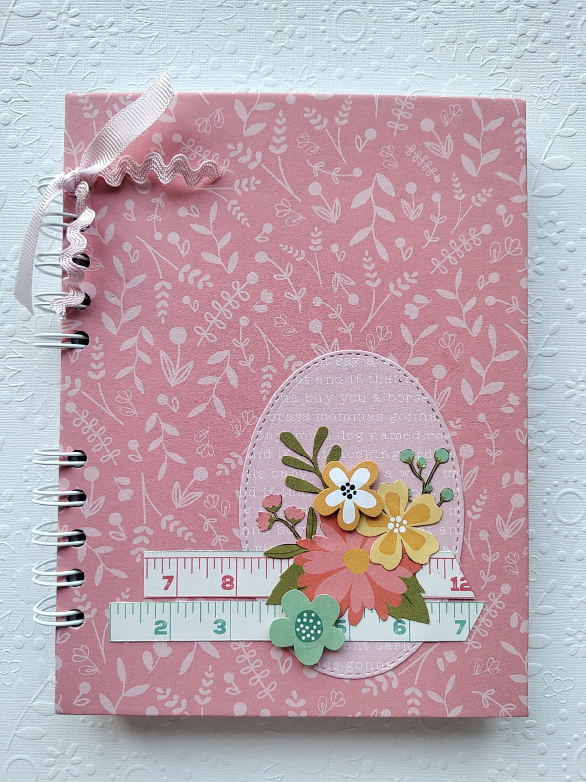 Agenda Permanente Com Capa Decorada Em Scrapbook, Personalizada 15cm X 20cm - Peça única