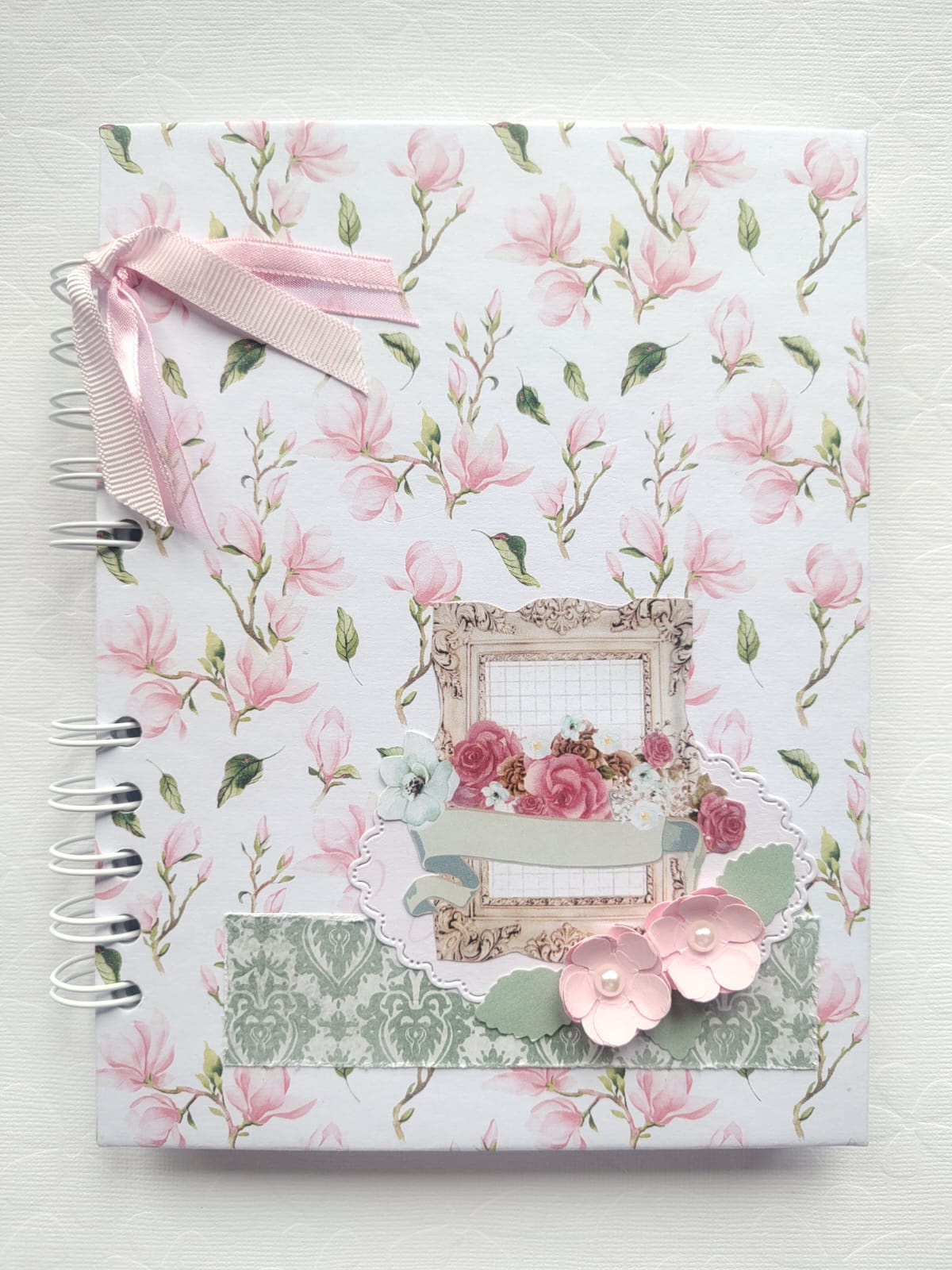 Agenda Permanente Com Capa Decorada Em Scrapbook, Personalizada 15cm X 20cm - Peça única