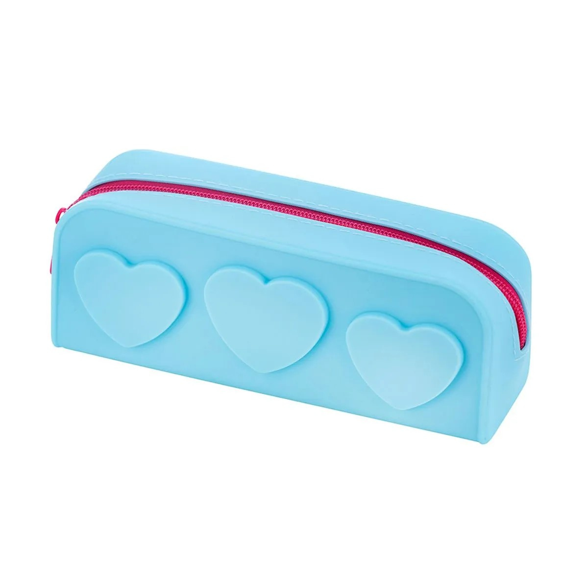 Estojo De Silicone 1 Ziper Retangular S2 Brw - Cor Azul