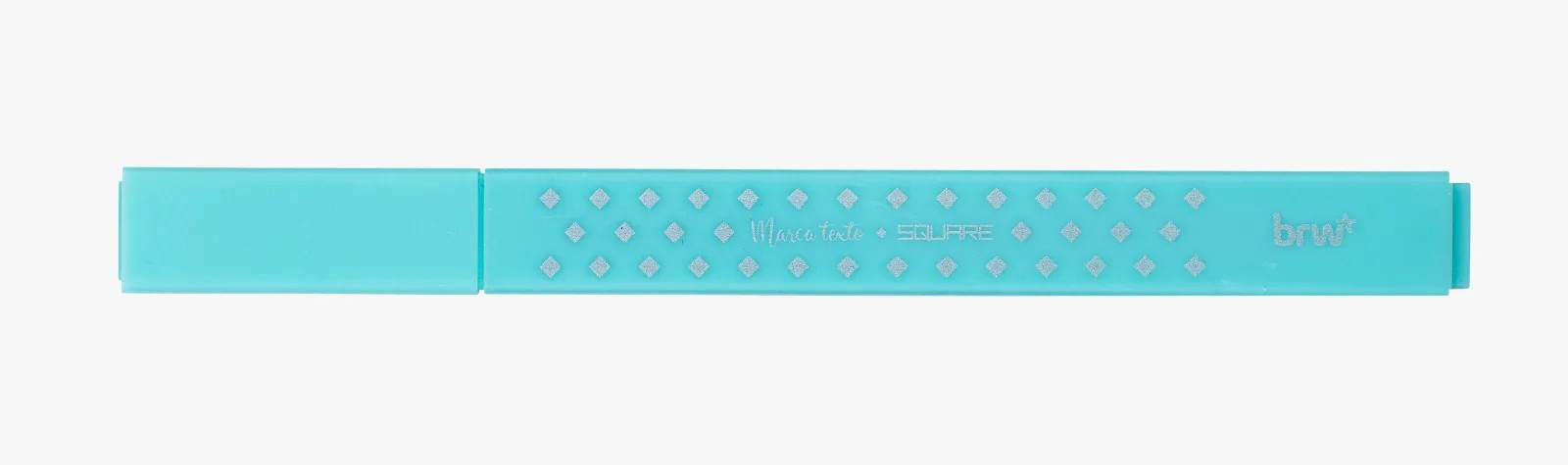 Marca Texto Square Ponta Flexivel Brw - Cor Azul