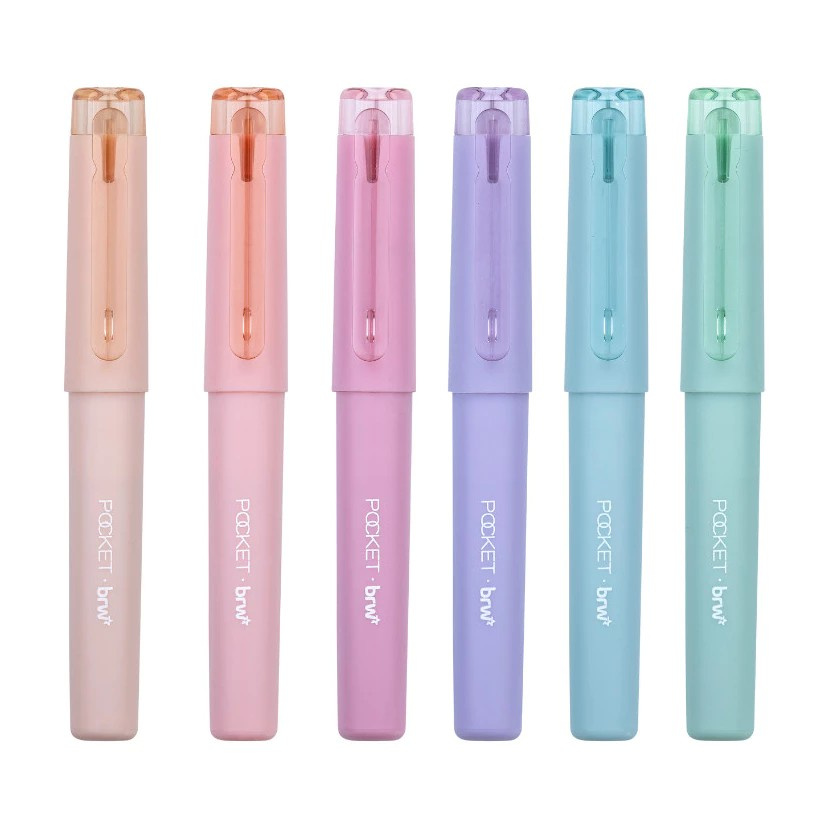 Marca Texto Pocket Pastel Brw - Cor Azul